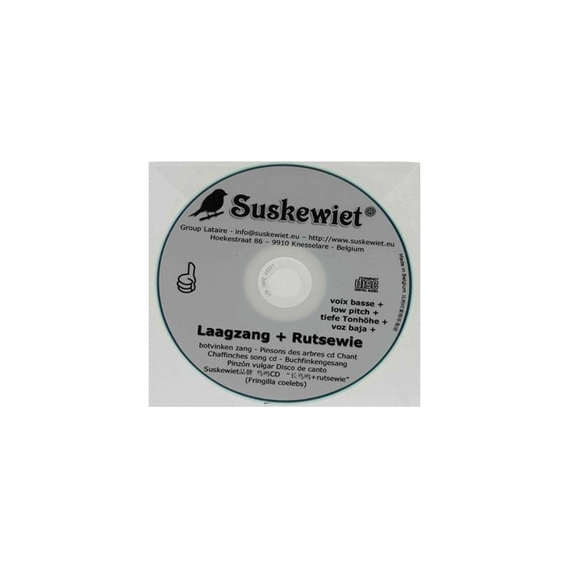 Chaffinches CD song : low voice + rutsewie - Suskewiet 20007 Suskewiet 11,60 € Ornibird