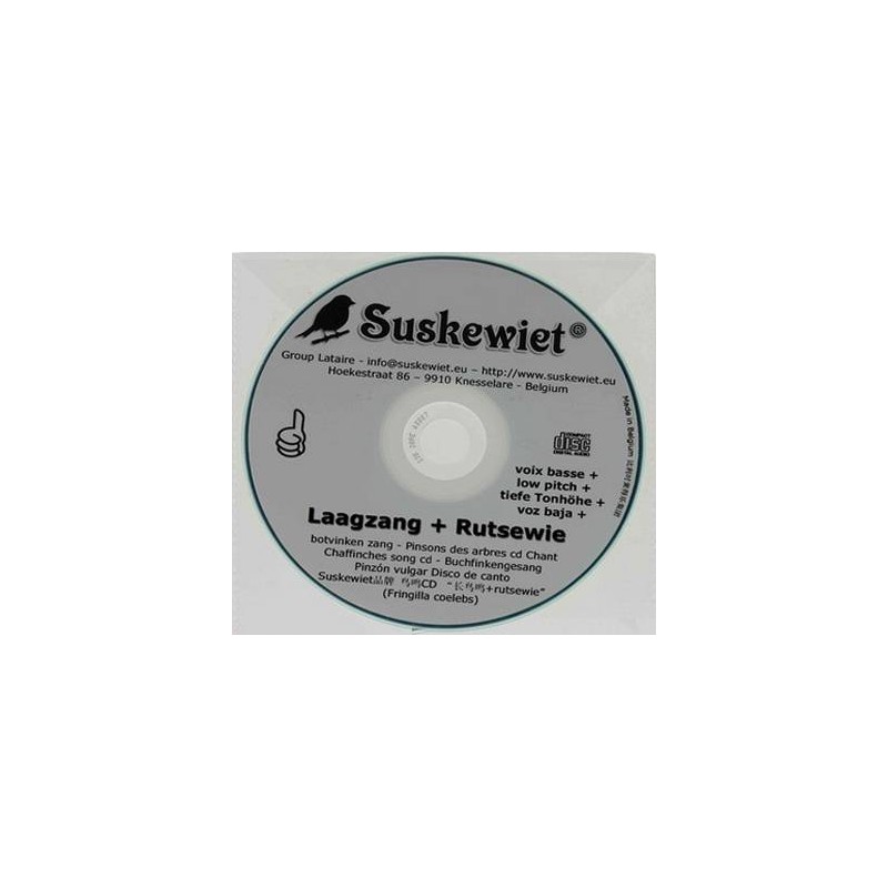 Pinsons des arbres CD chant : voix basse + rutsewie - Suskewiet