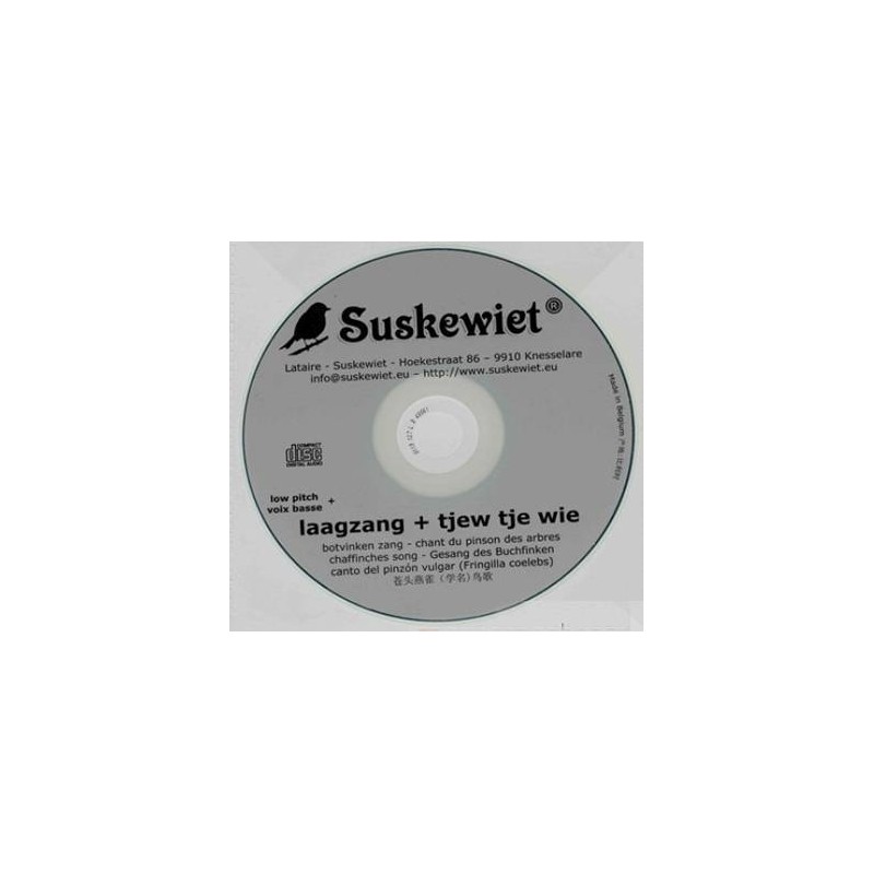 Pinsons des arbres CD chant : voix basse + Tjew tje wie - Suskewiet 20008 Suskewiet 11,60 € Ornibird