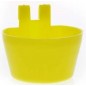 Mangeoire ou abreuvoir oval avec crochets en plastique - Bleu Mangeoire ou abreuvoir oval avec crochets en plastique - Bleu