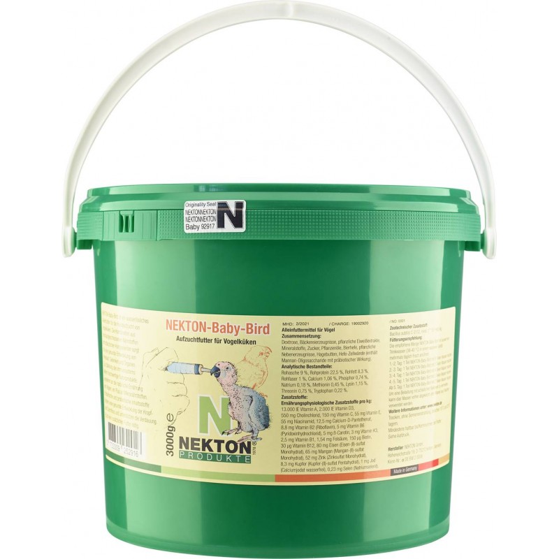 Nekton-Baby-Bird 3kg - Aliment pour le nourrissage à la main - Nekton Nekton-Baby-Bird 3kg - Aliment pour le nourrissage à la main - Nekton