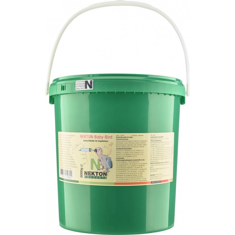 Nekton-Baby-Bird 6kg - Aliment pour le nourrissage à la main - Nekton 2526000 Nekton 70,78 € Ornibird Nekton-Baby-Bird 6kg - Aliment pour le nourrissage à la main - Nekton 2526000 Nekton 70,78 € Ornibird