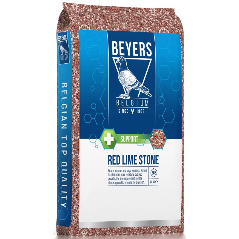 Red Lime Stone (Aliment minéral pour pigeons : Pierre rouge avec calcaire 20kg - Beyers Plus Red Lime Stone (Aliment minéral pour pigeons : Pierre rouge avec calcaire 20kg - Beyers Plus