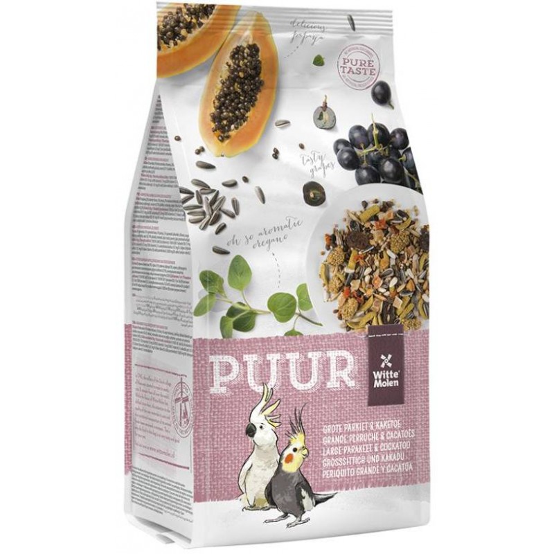 Puur Grande Perruches et Cacatoès 750gr - Witte Molen Puur Grande Perruches et Cacatoès 750gr - Witte Molen