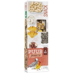 Puur Pauze Sticks Perroquet Ananas et Cacahuète 140gr - Witte Molen à 4,05 € - Witte Molen - 654929 - Snacks