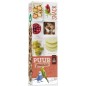 Puur Pauze Sticks Perruche pomme et fruits d'églantier 60gr- Witte Molen Puur Pauze Sticks Perruche pomme et fruits d'églantier 60gr- Witte Molen