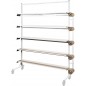Structure pour systeme papier 4x5 cage d'exposition avec support sur roulettes - 2G-R Structure pour systeme papier 4x5 cage d'exposition avec support sur roulettes - 2G-R