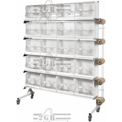 Structure pour systeme papier 4x5 cage d'exposition avec support sur roulettes - 2G-R - 731,45 € - 2G-R - 803384476405 - Ornibird SRL